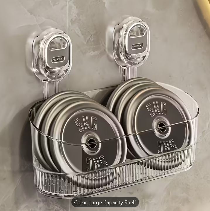 Premium Wall-Mounted Suction Cup Organizer - No Drilling Required