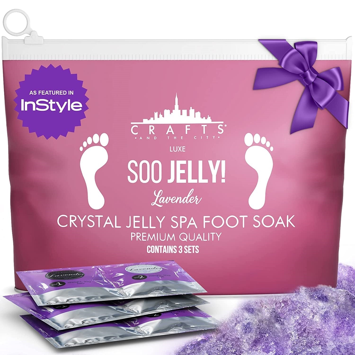Crystals Jelly Pedicure Relaxing Bath Sea Salts SPA